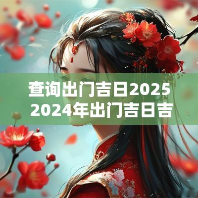 查询出门吉日2025 2025年出门吉日吉时