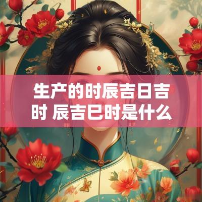 生产的时辰吉日吉时 辰吉巳时是什么时间