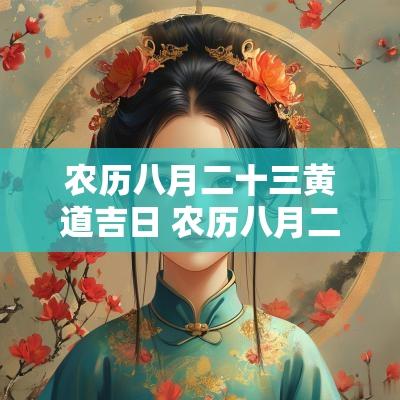 农历八月二十三黄道吉日 农历八月二十三是黄道吉日吗
