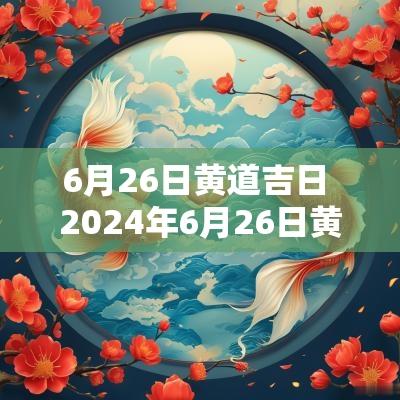 6月26日黄道吉日 2025年6月26日黄历