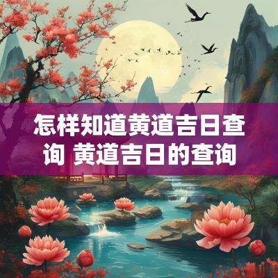 怎样知道黄道吉日查询 黄道吉日的查询方法