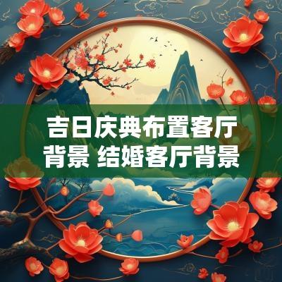 吉日庆典布置客厅背景 结婚客厅背景墙布置图片