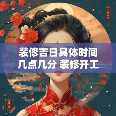 装修吉日具体时间几点几分 装修开工吉时一般几点几分
