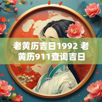 老黄历吉日1992 老黄历911查询吉日