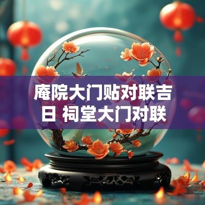 庵院大门贴对联吉日 祠堂大门对联