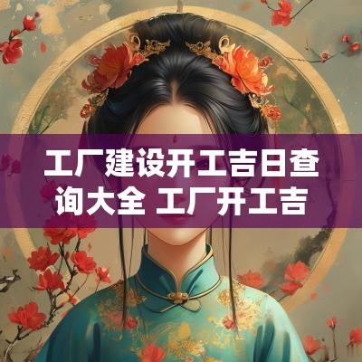 工厂建设开工吉日查询大全 工厂开工吉日开日
