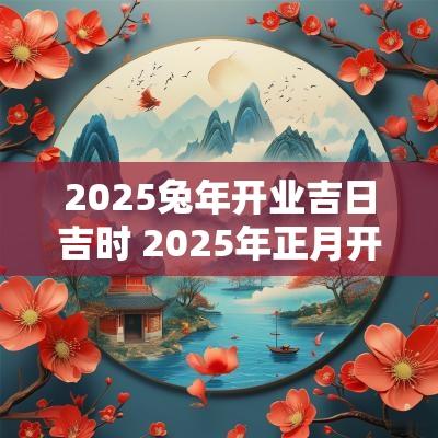 2025蛇年开业吉日吉时 2025年正月开业吉日吉时