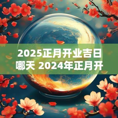 2025正月开业吉日哪天 2025年正月开业吉日有哪几天