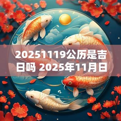20251119公历是吉日吗 2025年11月日历