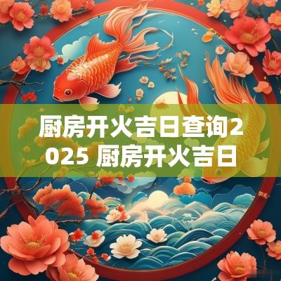 厨房开火吉日查询2025 厨房开火吉日