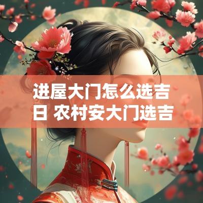 进屋大门怎么选吉日 农村安大门选吉日