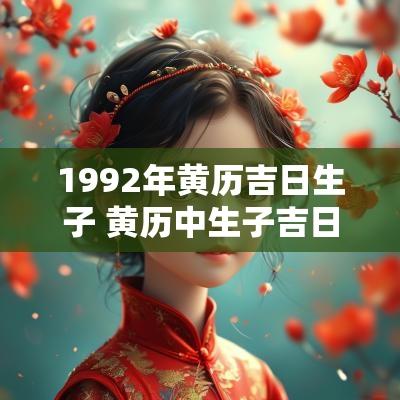 1992年黄历吉日生子 黄历中生子吉日怎么看