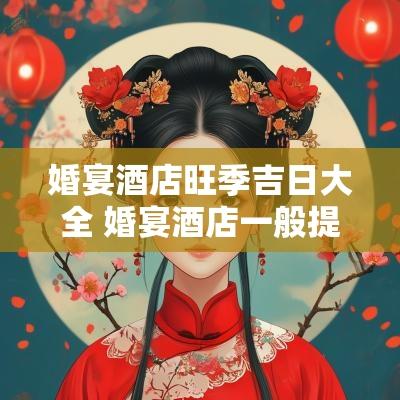 婚宴酒店旺季吉日大全 婚宴酒店一般提前多久订