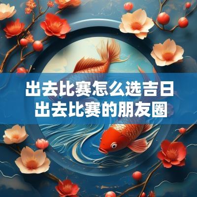 出去比赛怎么选吉日 出去比赛的朋友圈文案