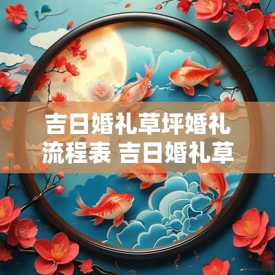 吉日婚礼草坪婚礼流程表 吉日婚礼草坪婚礼流程表图