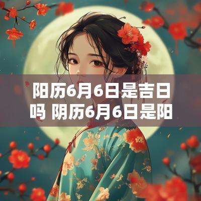 阳历6月6日是吉日吗 阴历6月6日是阳历是多少