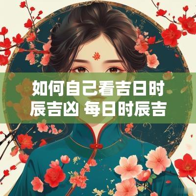 如何自己看吉日时辰吉凶 每日时辰吉凶查询