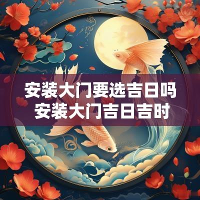 安装大门要选吉日吗 安装大门吉日吉时