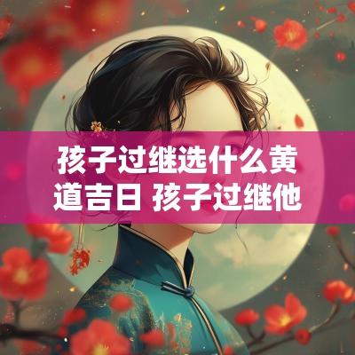 孩子过继选什么黄道吉日 孩子过继他人需要什么条件