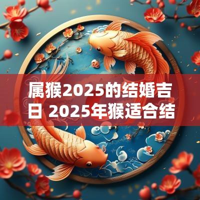 属猴2025的结婚吉日 2025年猴适合结婚吗
