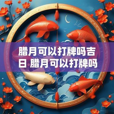 腊月可以打牌吗吉日 腊月可以打牌吗吉日查询