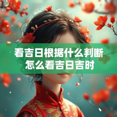 看吉日根据什么判断 怎么看吉日吉时