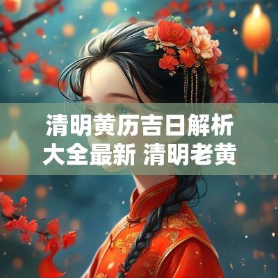清明黄历吉日解析大全最新 清明老黄历黄道吉日