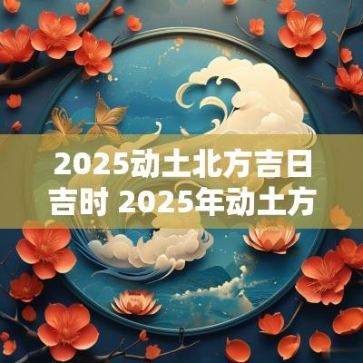 2025动土北方吉日吉时 2025年动土方位宜忌