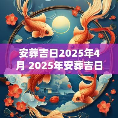 安葬吉日2025年4月 2025年安葬吉日