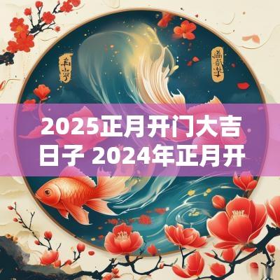 2025正月开门大吉日子 2025年正月开门大吉时间表