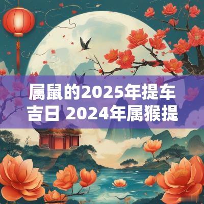 属鼠的2025年提车吉日 2025年属猴提车吉日一览表