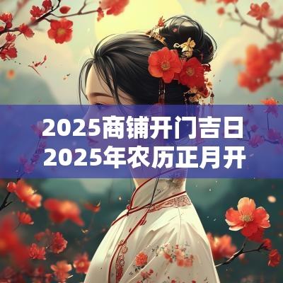 2025商铺开门吉日 2025年农历正月开门营业吉日