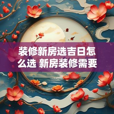 装修新房选吉日怎么选 新房装修需要选日子吗