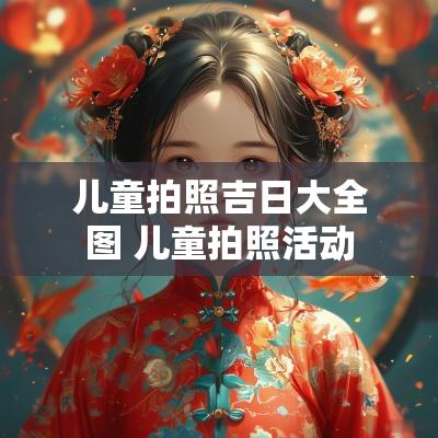 儿童拍照吉日大全图 儿童拍照活动
