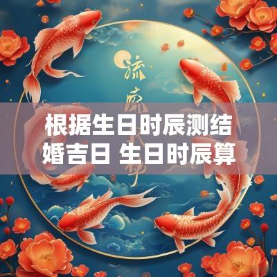 根据生日时辰测结婚吉日 生日时辰算结婚的日子