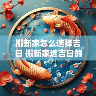 搬新家怎么选择吉日 搬新家选吉日的时辰