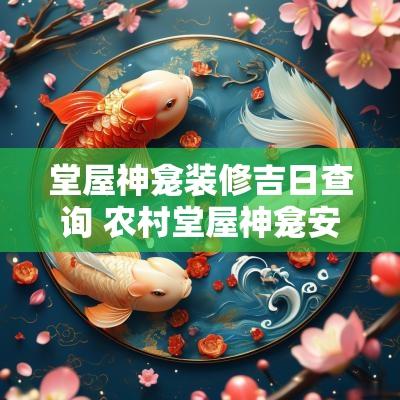堂屋神龛装修吉日查询 农村堂屋神龛安装尺寸
