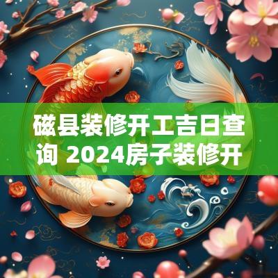 磁县装修开工吉日查询 2025房子装修开工吉日查询表
