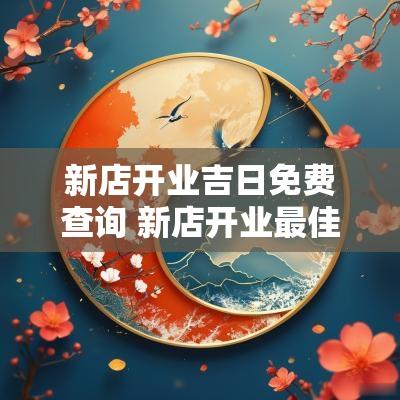新店开业吉日免费查询 新店开业最佳祝福语大全