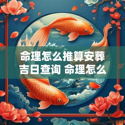 命理怎么推算安葬吉日查询 命理怎么推算