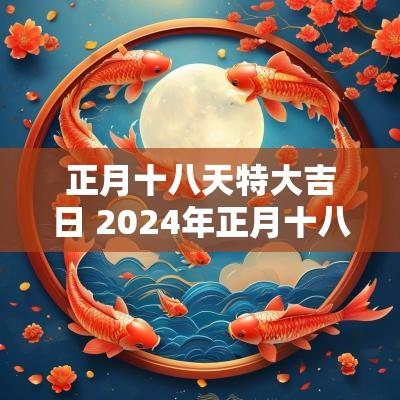 正月十八天特大吉日 2025年正月十八黄道吉日查询