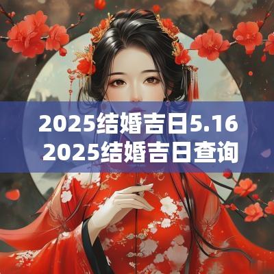 2025结婚吉日5.16 2025结婚吉日查询5月