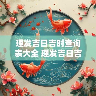 理发吉日吉时查询表大全 理发吉日吉时查询老黄历