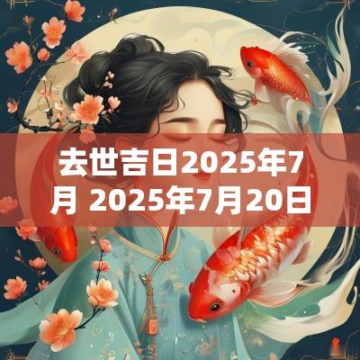 去世吉日2025年7月 2025年7月20日是黄道吉日吗