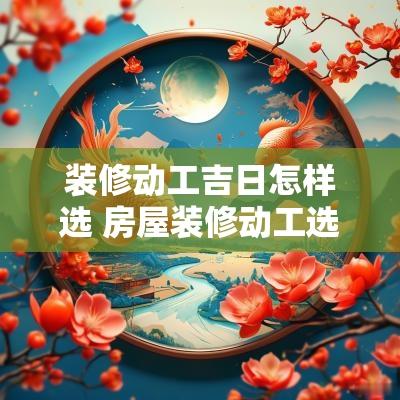 装修动工吉日怎样选 房屋装修动工选吉日