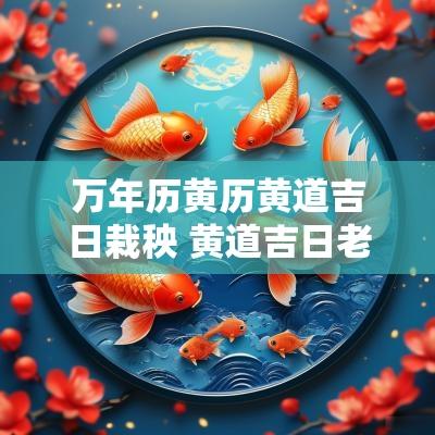 万年历黄历黄道吉日栽秧 黄道吉日老黄历万年历查询