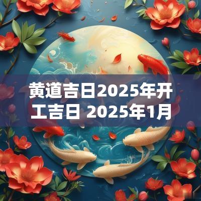 黄道吉日2025年开工吉日 2025年1月新房装修开工黄道吉日