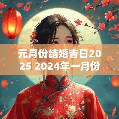 元月份结婚吉日2025 2025年一月份结婚吉日一览表