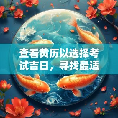 查看黄历以选择考试吉日，寻找最适合的时机