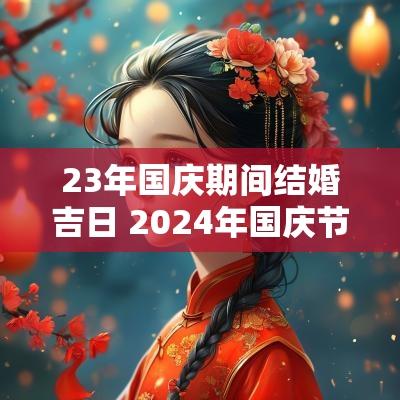 23年国庆期间结婚吉日 2025年国庆节期间结婚有吉日吗